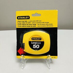 Vintage 1999 Stanley 34-103 Measure Longtape 50' ft x 3/8" in (15m x 9.5mm) NOS